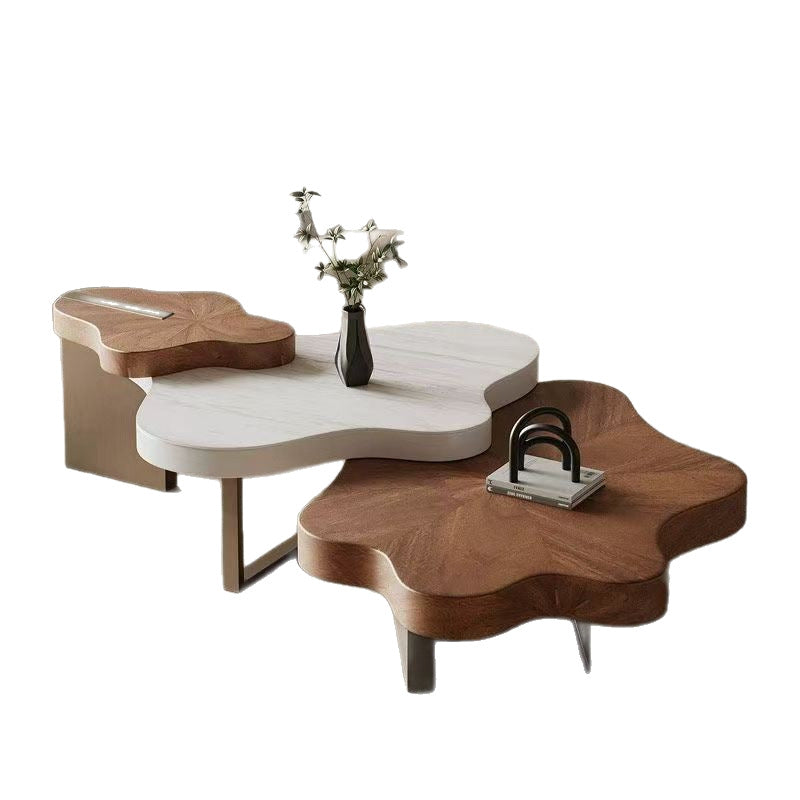 Second-hand fengyunduo coffee table, asymmetrical coffee table, special-shaped for home living room popularaccessible luxurycasual2025 high-end coffee table