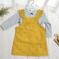 Export original single baby dressspring & fall suit dress style baby suspender skirt + pure cottont suit