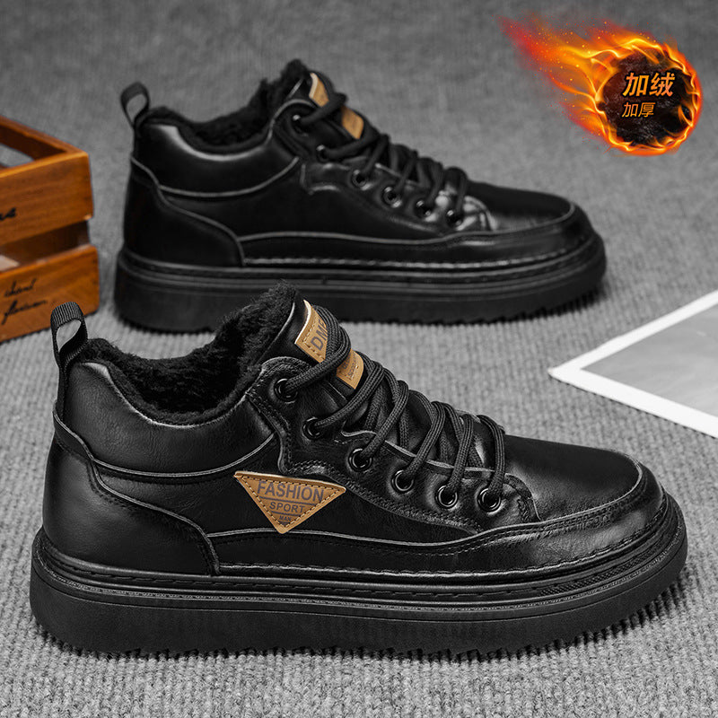 2025 winter's hottest trend: high-top martin boots - fleece-lined, extra thick, trendy, casual, versatile, and warm cotton shoes