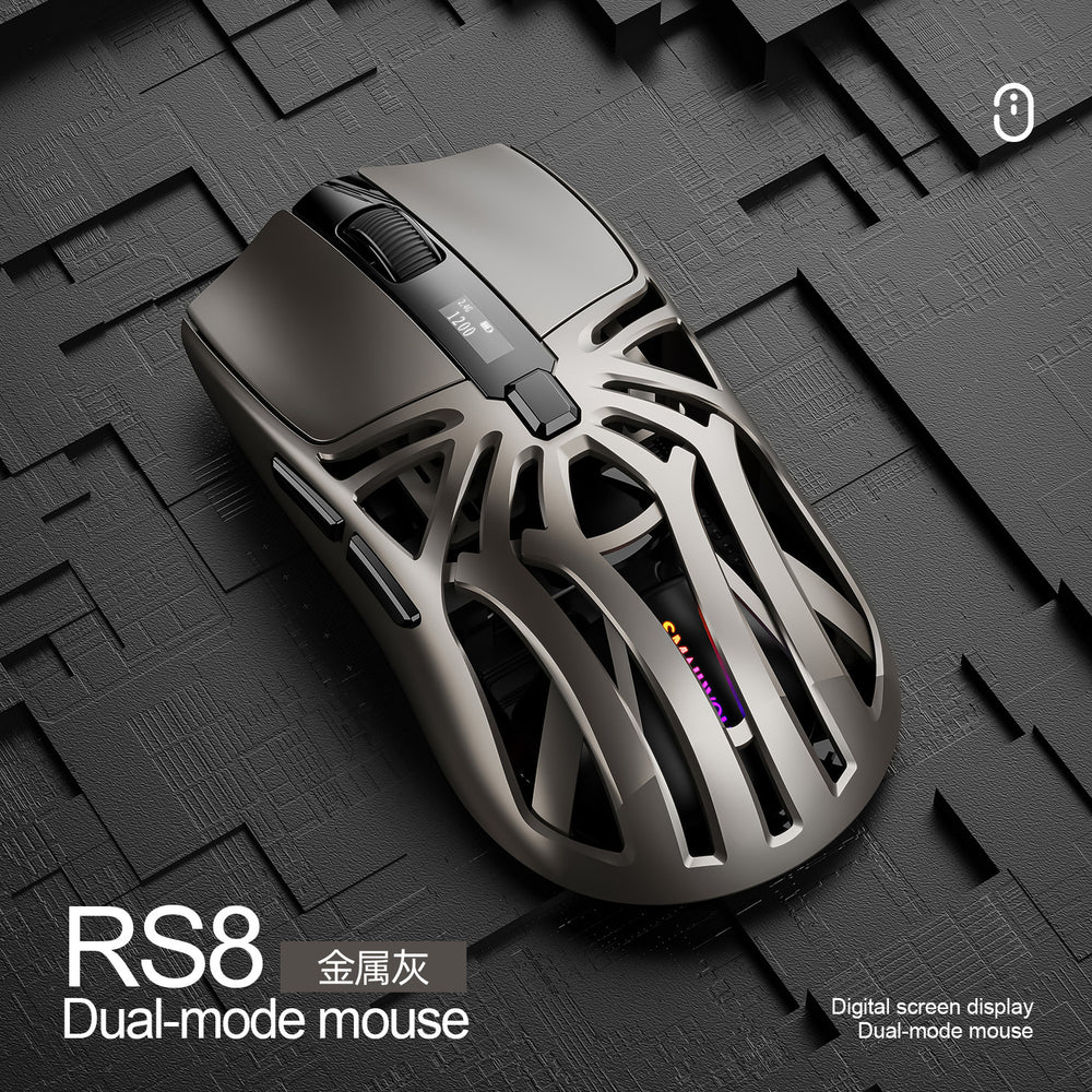 Smailwolf rs8 bluetooth wireless tri-mode mouse - lightweight gaming mouse for e-sports, pc, and office use