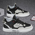 Men's high-top winter shoes 2025: new men's autumn sports & casual white canvas low-top skate shoes - trendy student sneakers