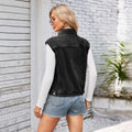 Fashion cross-border export independent station  new washed classic style denim vest waistcoat tops for women