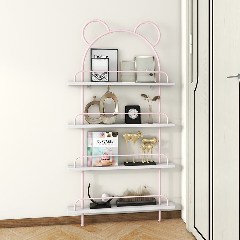Living room bookshelf storage cabinet kids storage rack iron ultra-thin bookcase gap wall hanging for home door rear picture book shelf