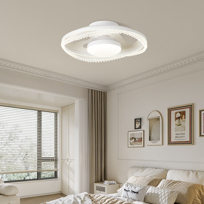 [Strict selection] Anti-direct blowing bladeless fan light Main ceiling light 2025 New children's room invisible ceiling fan Electric fan