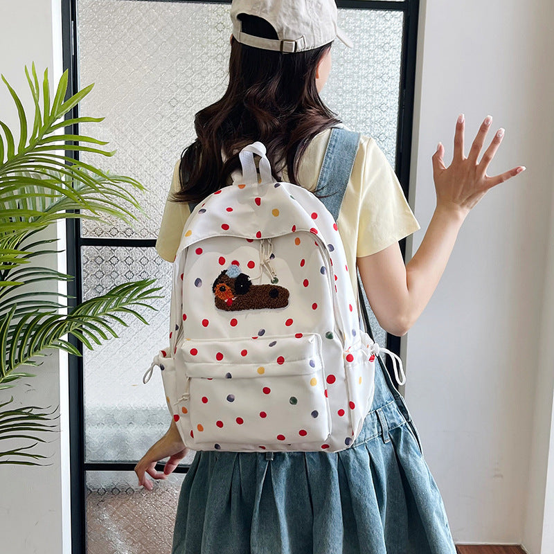 New small fresh backpack simple and fashionable primary and secondary school students large capacity junior high school student schoolbag leisure travel backpack