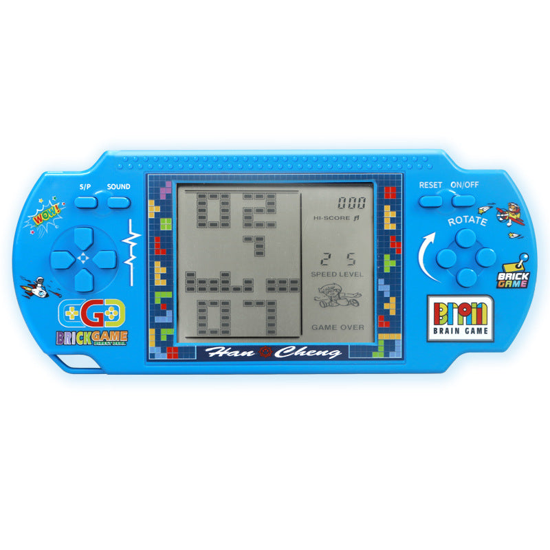 Wholesale cross-border large screen tetris game console - classic retro nostalgic 80/90s handheld game console for kids