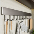 Kitchen punch-free hook wall-mounted door rear movable storage rack spatula spoon kitchen utensils wall-mounted storage rack