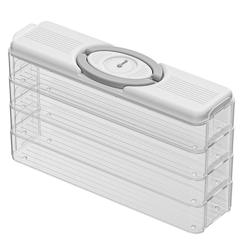 Fridge side door crevice dumpling storage box food grade sealed fresh-keeping box household dumpling chaotic freezing special box