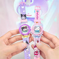 Kids' watch - luminous digital watch - cartoon kuromi & my melody - gift for boys & girls - kindergarten & elementary school