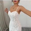 hot-selling new european and american style women's party sequin v-neck sexy evening dress