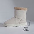 Warm two-way wear, fleece-lined and thickened snow boots,  winter new arrivals, plus size, export-quality, fluffy trim, short booties for women, wholesale