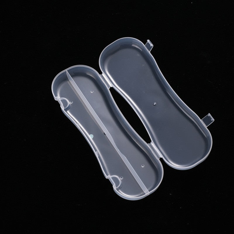 Factory direct sales high transparency PP plastic dust-proof packaging box tableware storage box baby double spoon box spoon box