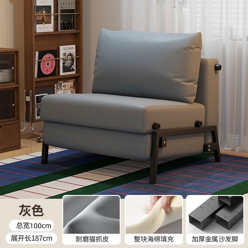 Sofa bed foldable dual-purpose small apartment b&b dual-purpose sofa living room study balcony can sit and lie down telescopic sofa