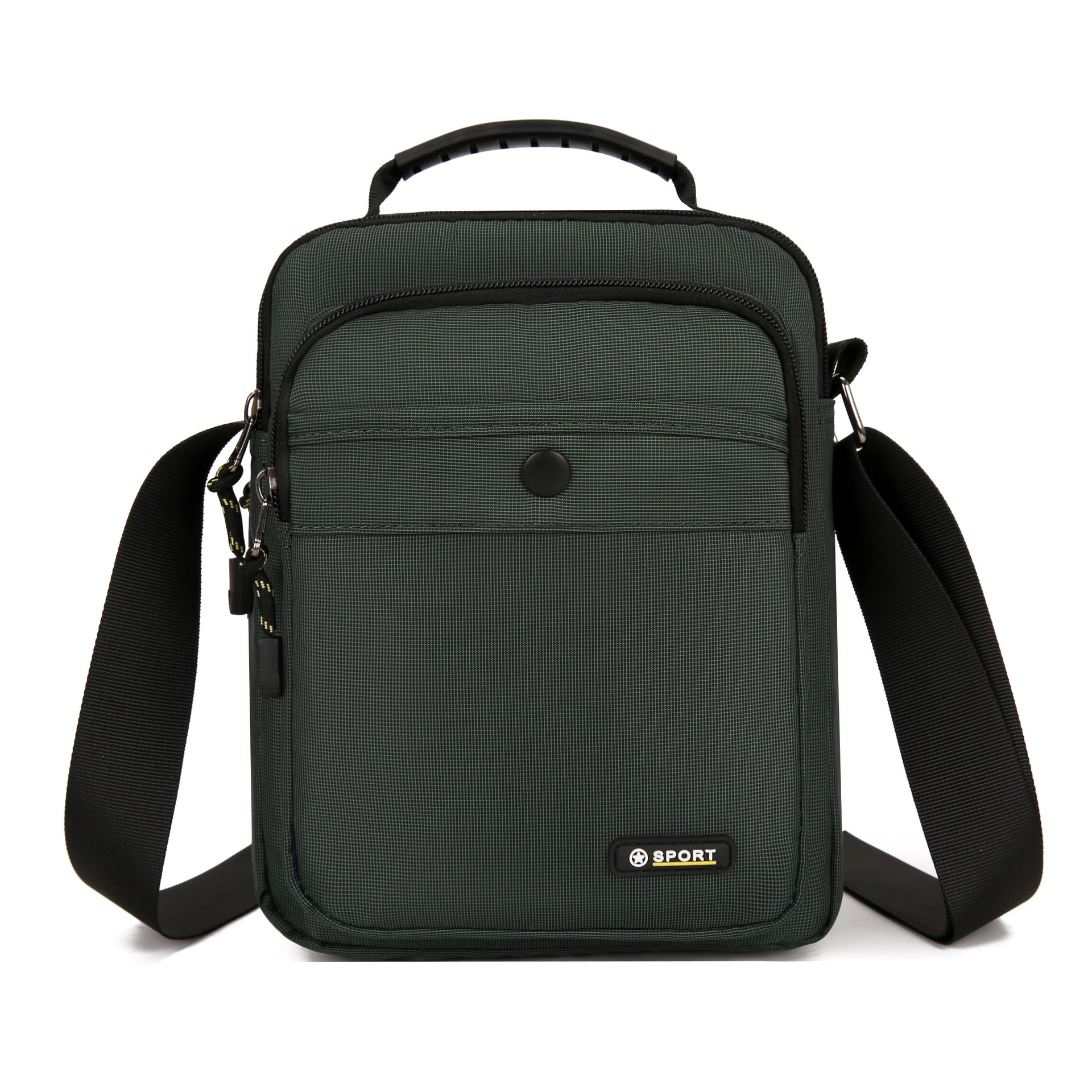 New men's bag business casual men's messenger bag urban simple shoulder handbag multi-layer outdoor small bag