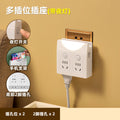 New arrival bedside socket converter smart usb socket plug pure copper one to multi-slot multi-function socket night light