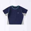 【summer new arrivals】 summer collection: color block mesh t-shirt - stylish, breathable, and comfortable short sleeve tee for boys and girls (s005)