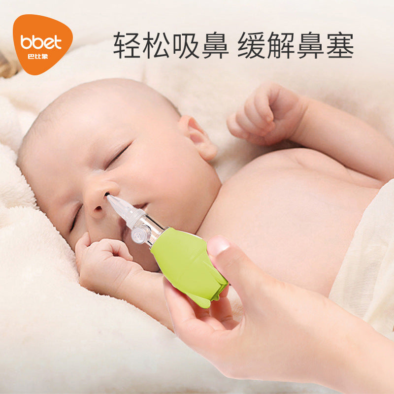 Baby nasal aspirator - gentle snot suction for newborns and infants - relieves nasal congestion