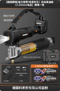 Digital display grease gun, cordless 24v lithium battery high-pressure automatic grease injector, portable wireless excavator-specific
