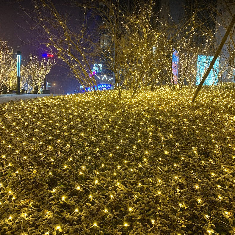 LED fishing net light Gypsy ceiling decorative mesh lights flashing string lights Gypsy star lights lawn tree lights