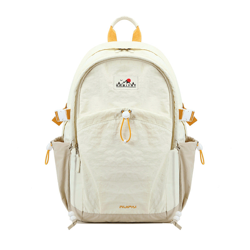 Rui brand backpack, female college student sports travel backpack, large capacity, light and water-proof, junior high school and high school student schoolbag