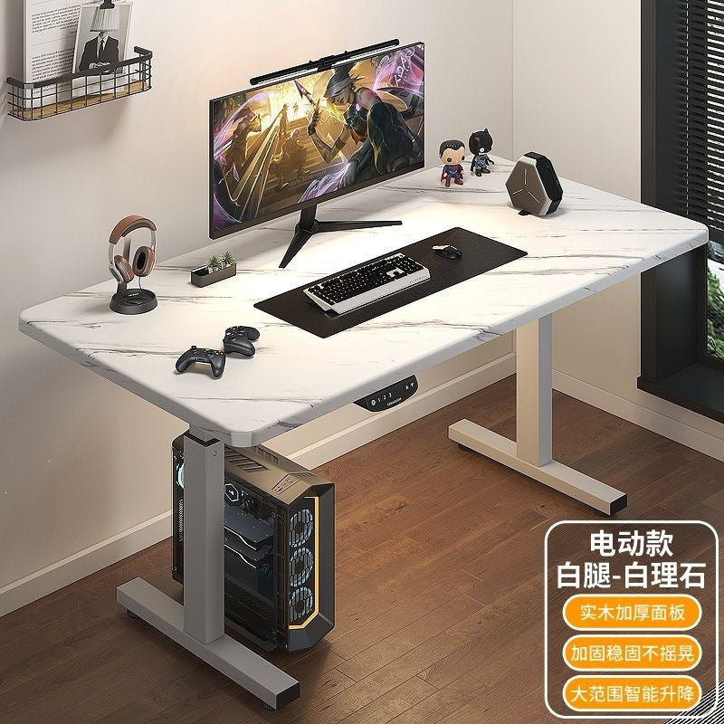 Electric adjustable desk - heavy-duty, reinforced legs - perfect for home office, gaming, study, and computer use