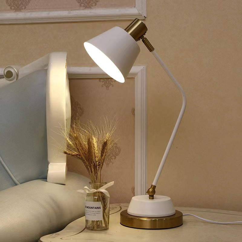 American light luxury style eye protection table lamp hotel led lamp study dormitory desk study reading lamp bedroom bedside lamp