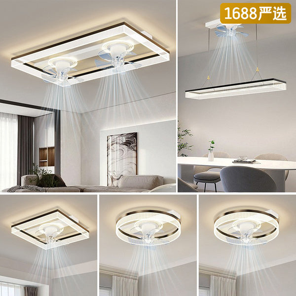 [Strict Selection] Fan Ceiling Light Luxury Advanced Sensor Intelligent Invisible Fan Light Integrated Lighting Combination Whole House Set