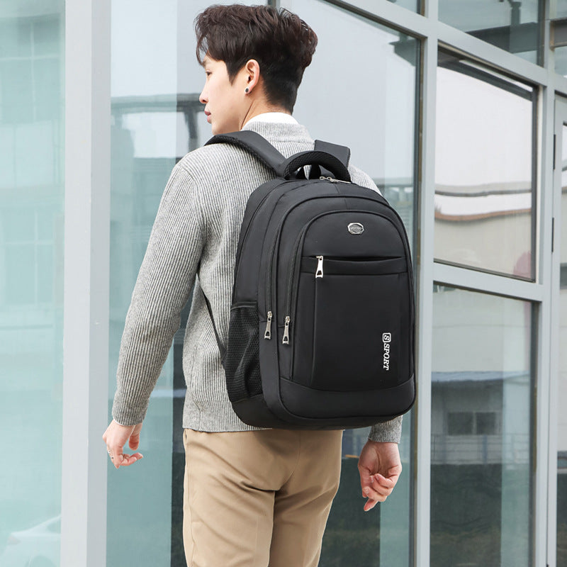 New Men's Multifunctional Computer Backpack Business Sports Middle School Student Leisure Trendy Cool Travel Large Capacity Backpack
