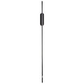 Italian normcore upper and lower light linear wall lamp matte black vertical strip long pole wall washer lamp villa staircase aisle guest