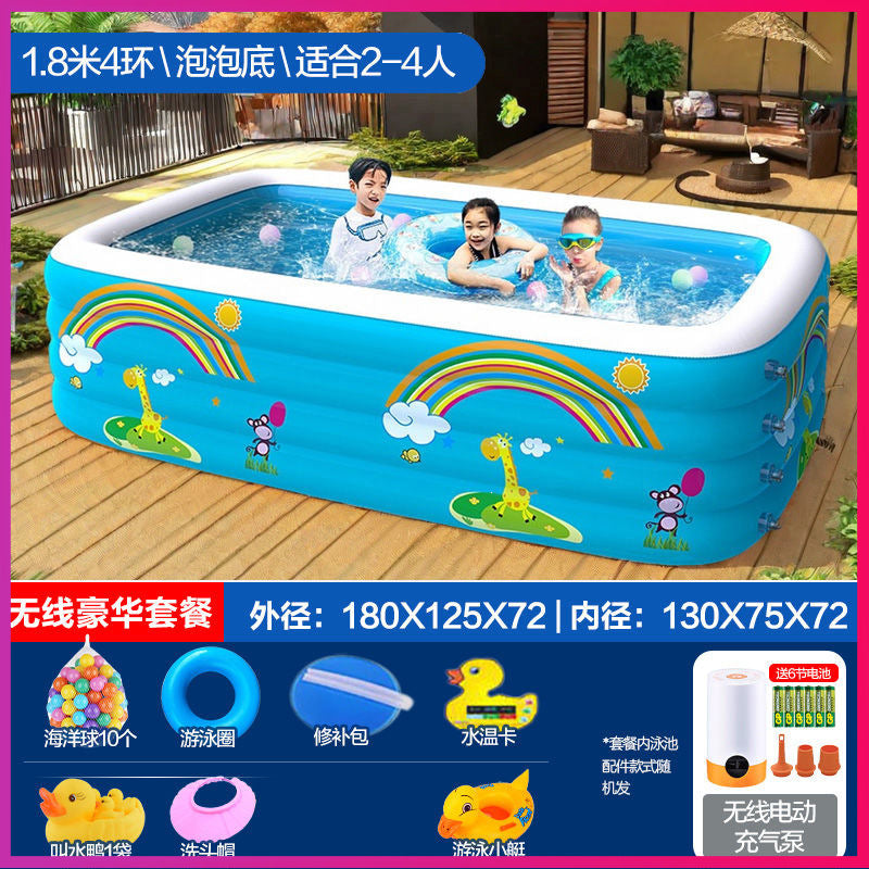 Inflatable swimming pool baby kids indoor swimming pool for home large foldable swimming pool outdoor water pool