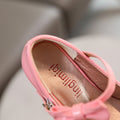 Girls' princess shoes - spring/autumn kids' fashion solid color leather shoes - red student performance dance round toe comfortable flats