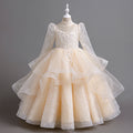 kids catwalk performance dress new arrival children's clothing girl spring and summer dress evening dress princess skirt tutu skirt