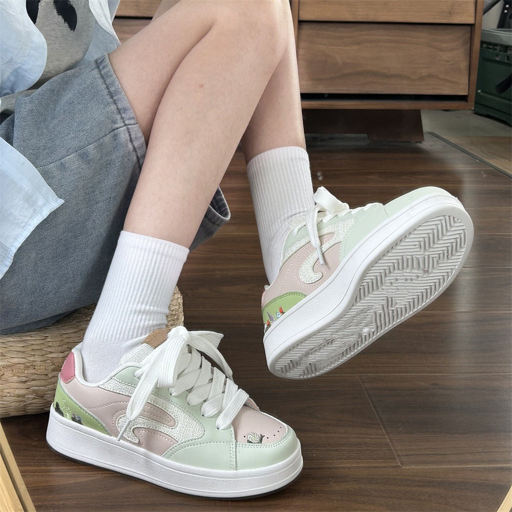 2025new arrivalniche stylesense of designtrendycasual street styleeasiest for match skateboard shoes women's insretroharajuku bread shoes