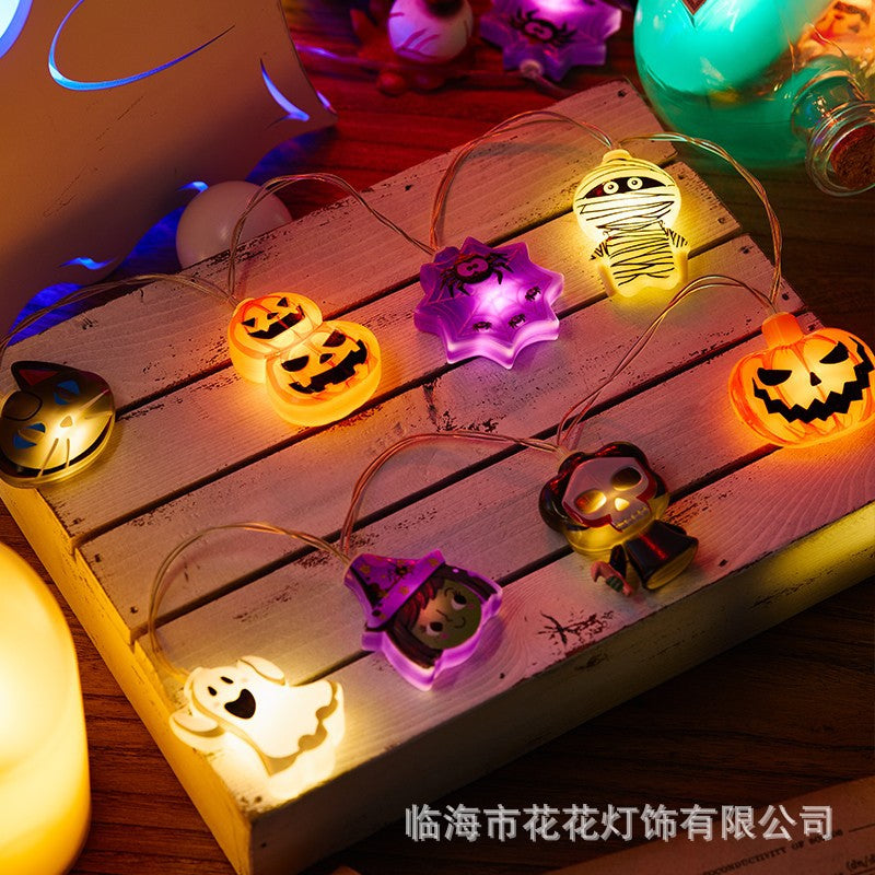Halloween decoration, festival party supplies, luminous pumpkin lanterns, lanterns, led strings of lights, lighting atmosphere props, ornaments