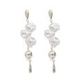 Baroque pearl earrings wholesale - european & american cross-border earrings, irregular light luxury, high-end teardrop earrings for women