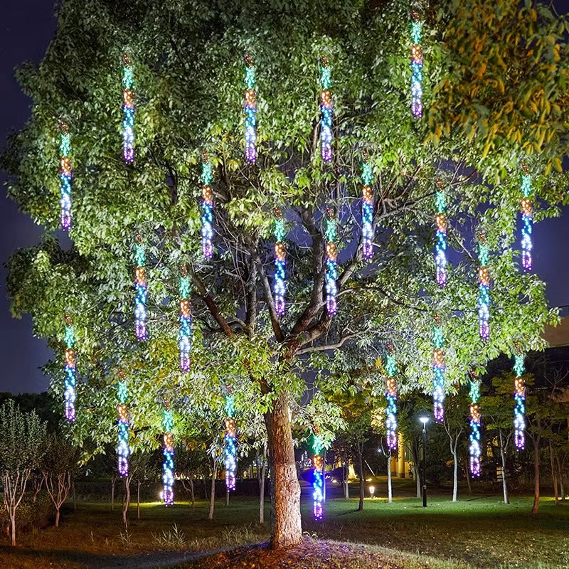 LED firecracker meteor light ponytail hanging tree light project lighting decorative lights racing waterfall new year spring festival light string