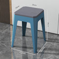 Popular new plastic stool, thickened and durable, square stool, minimalist design for home use, living room storage, shoe-changing stool, stackable for entryways