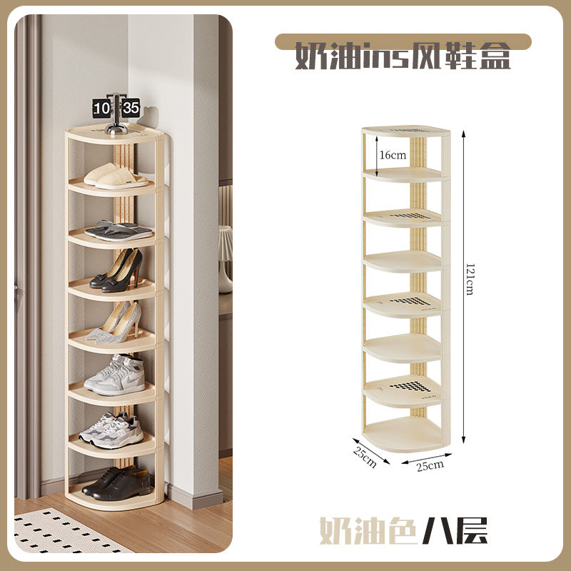 Shoe rack home entrance multi-layer dormitory small rental house shoe rack can be stacked multi-functional storage shoe cabinet