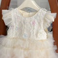 Girls' summer mesh dress  new children's gradient cake dress little girl's stunning summer princess dress