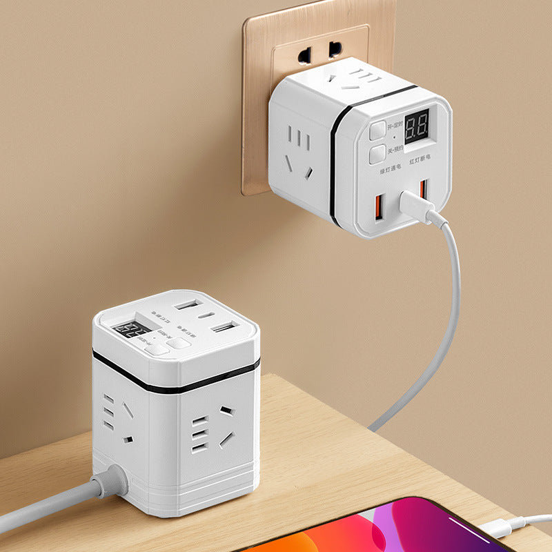 Creative usb socket anti-overcharge smart timer socket multifunctional scheduled power strip mobile phone charging power strip