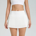 Fashion tennis skirt casual breathable pleated sports skirt for women fake two-piece quick-drying fashion tape high waist fitness skirt