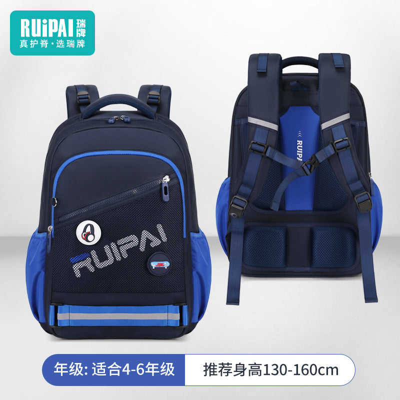 School bags for primary school girls are dirt-resistant, and spine care for grades 3 to 6 reduces the burden. Wholesale of large-capacity children's school bags and men's backpacks