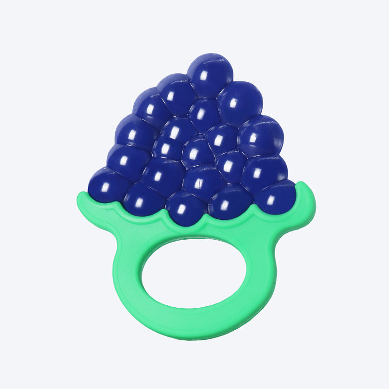 Baby fruit flat toothpaste 3 months grinding stick food grade silicon biting glue baby teething toy significant other