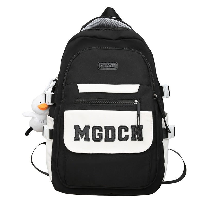 2024 new backpack for students, high school students, large capacity Japanese Huajirong schoolbag, trendy fashion backpack, double shoulder