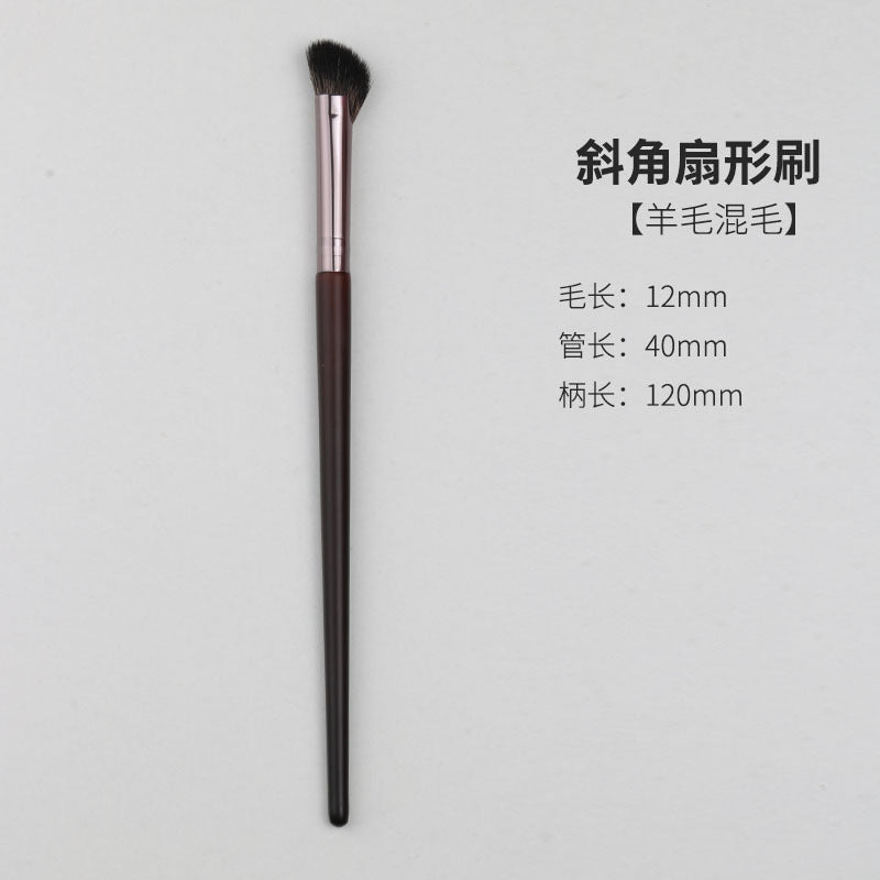 Wooden handle makeup brush set - cangzhou makeup brushes: blush brush, wool brush, powder brush, foundation brush, eyeshadow brush, and other makeup brushes