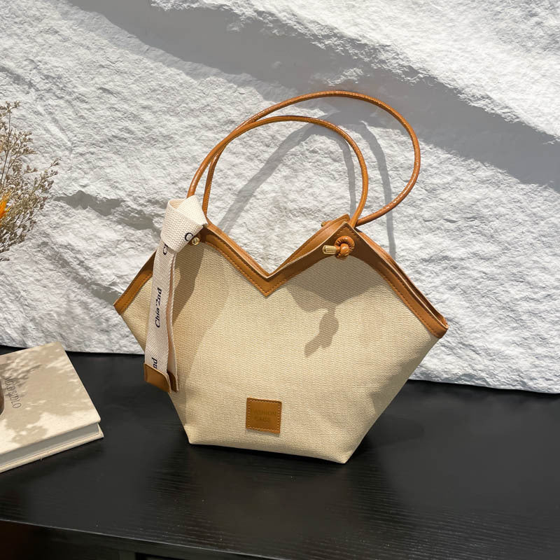 Retro fashion tote bag women's 2025 new commuting large-capacity shoulder bag trendy casual underarm women's bag