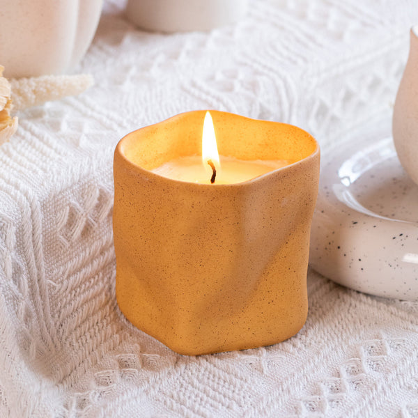 Cross-border European ins ceramic fragrance candle cup creative souvenir DIY wax cup candle holder home decoration ornament