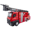 Kids' large fire truck toy - boy's alloy firefighter car with water spray, sprinkler, ladder, and rescue functions
