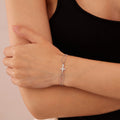 Japanese and korean ins style titanium steel bracelet for women, accessible luxury fashion, retro cross, double layer bracelet, jewelry wholesale