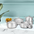 primary color shrink pot 16-24cm ordinary sanding pot aluminum simple soup pot set wholesale pot